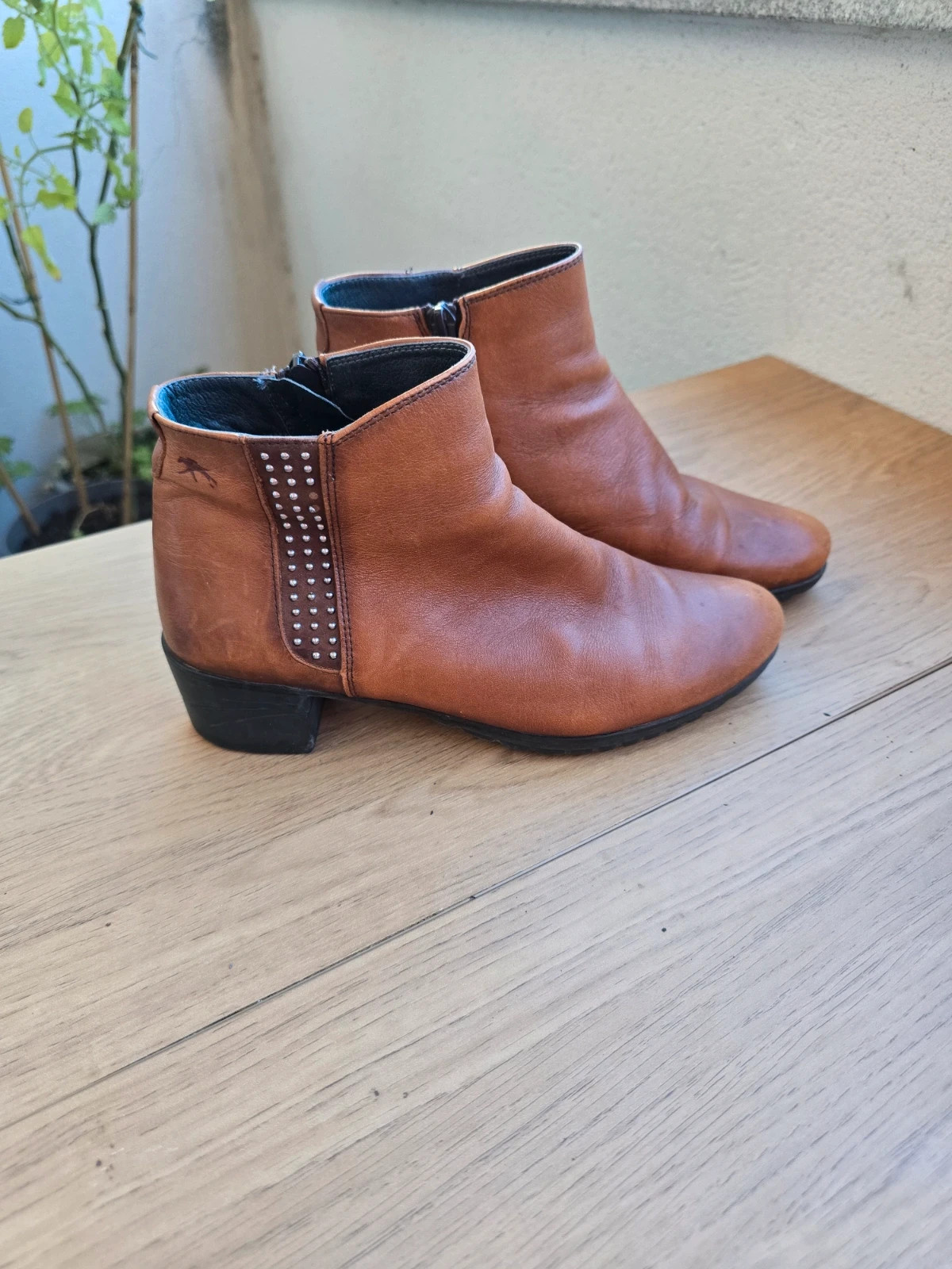 Botines de piel marron de Fluchos(marca española)muy comodos -talla 36 2