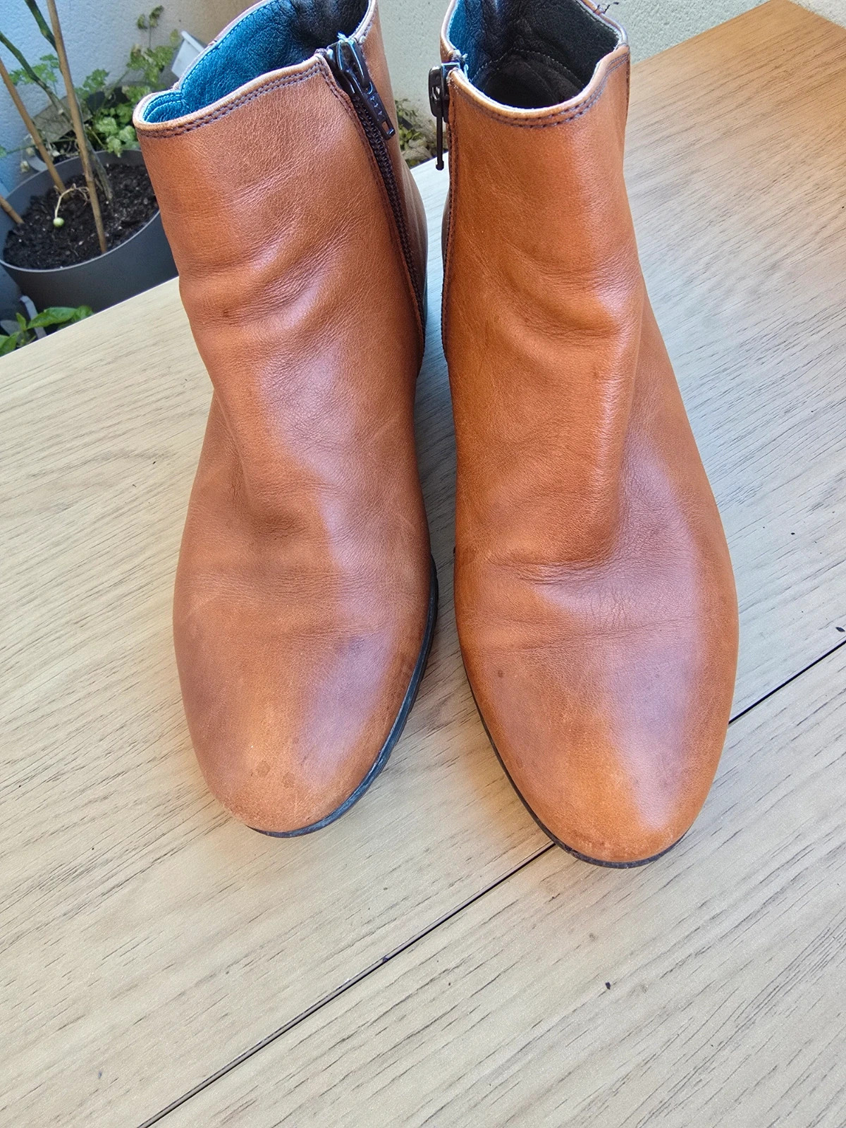 Botines de piel marron de Fluchos(marca española)muy comodos -talla 36 4