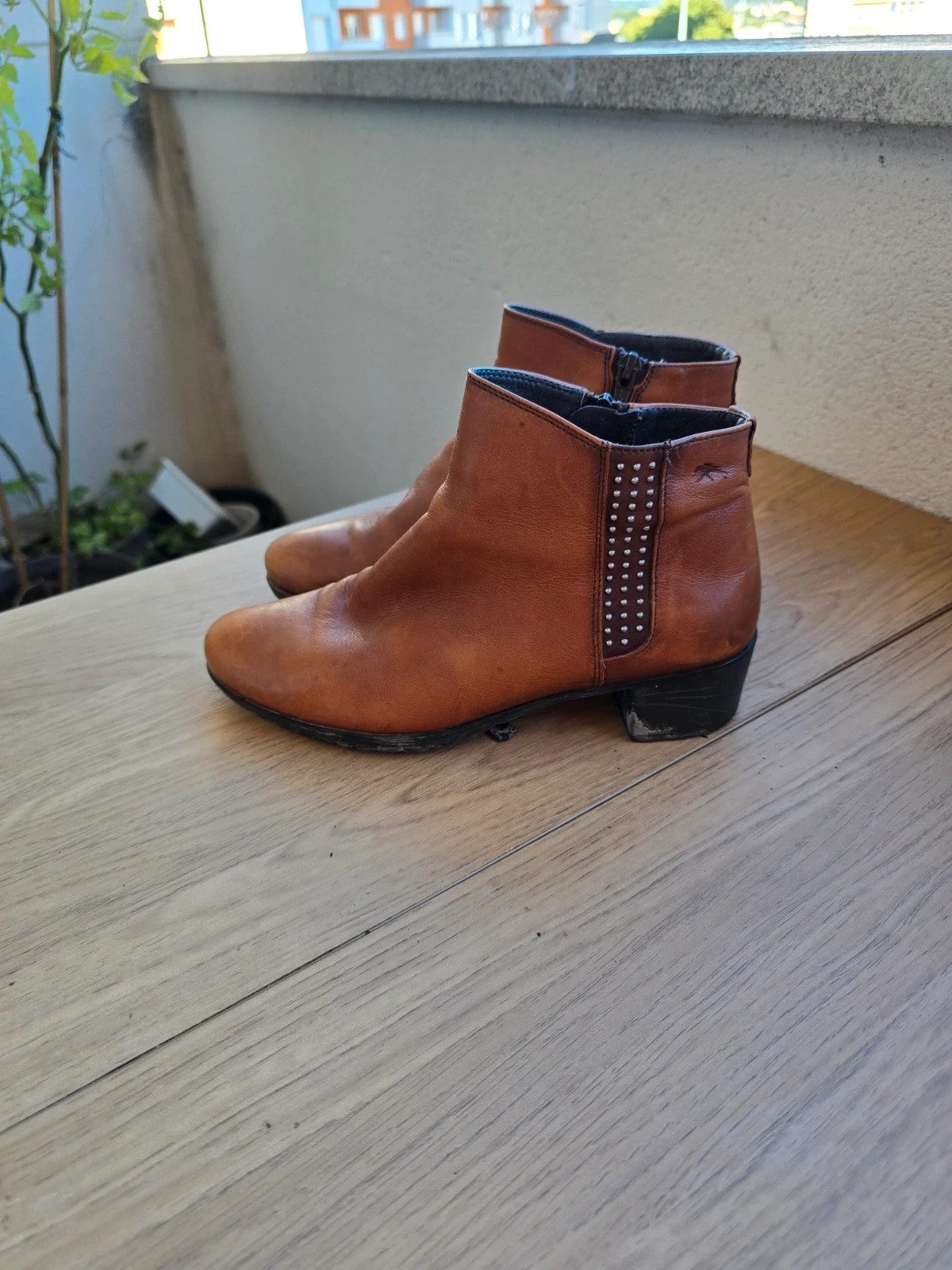 Botines de piel marron de Fluchos(marca española)muy comodos -talla 36 1