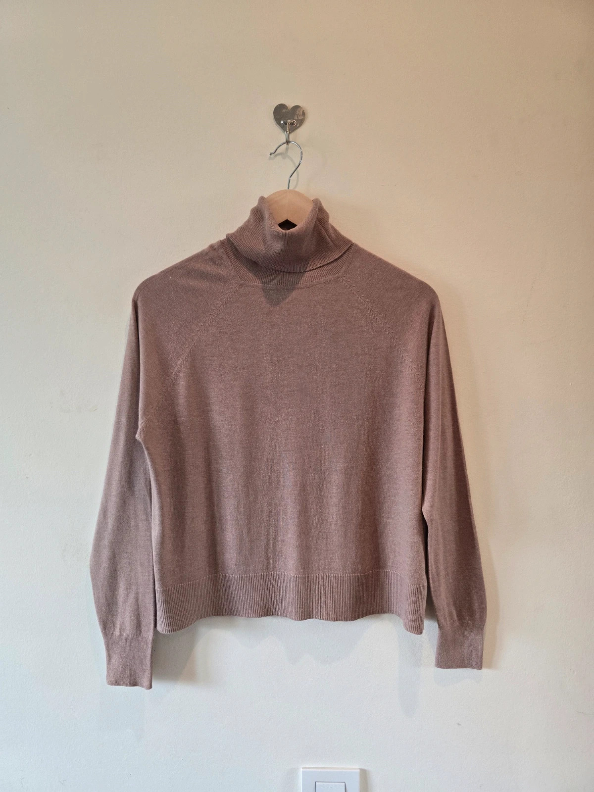 Jersey de punto fino beige de Mango-talla S 1