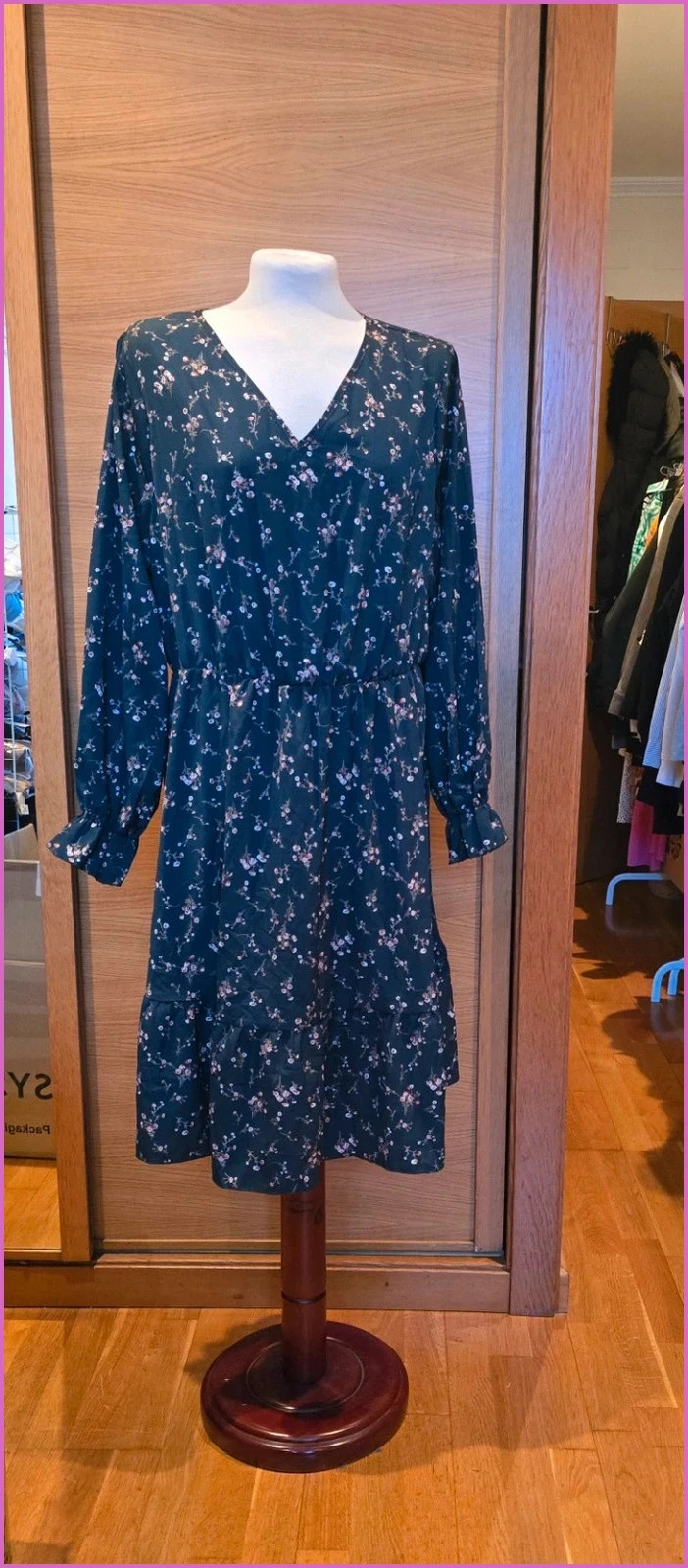 Vestido floral verde azulado de Shein .Nuevo 2