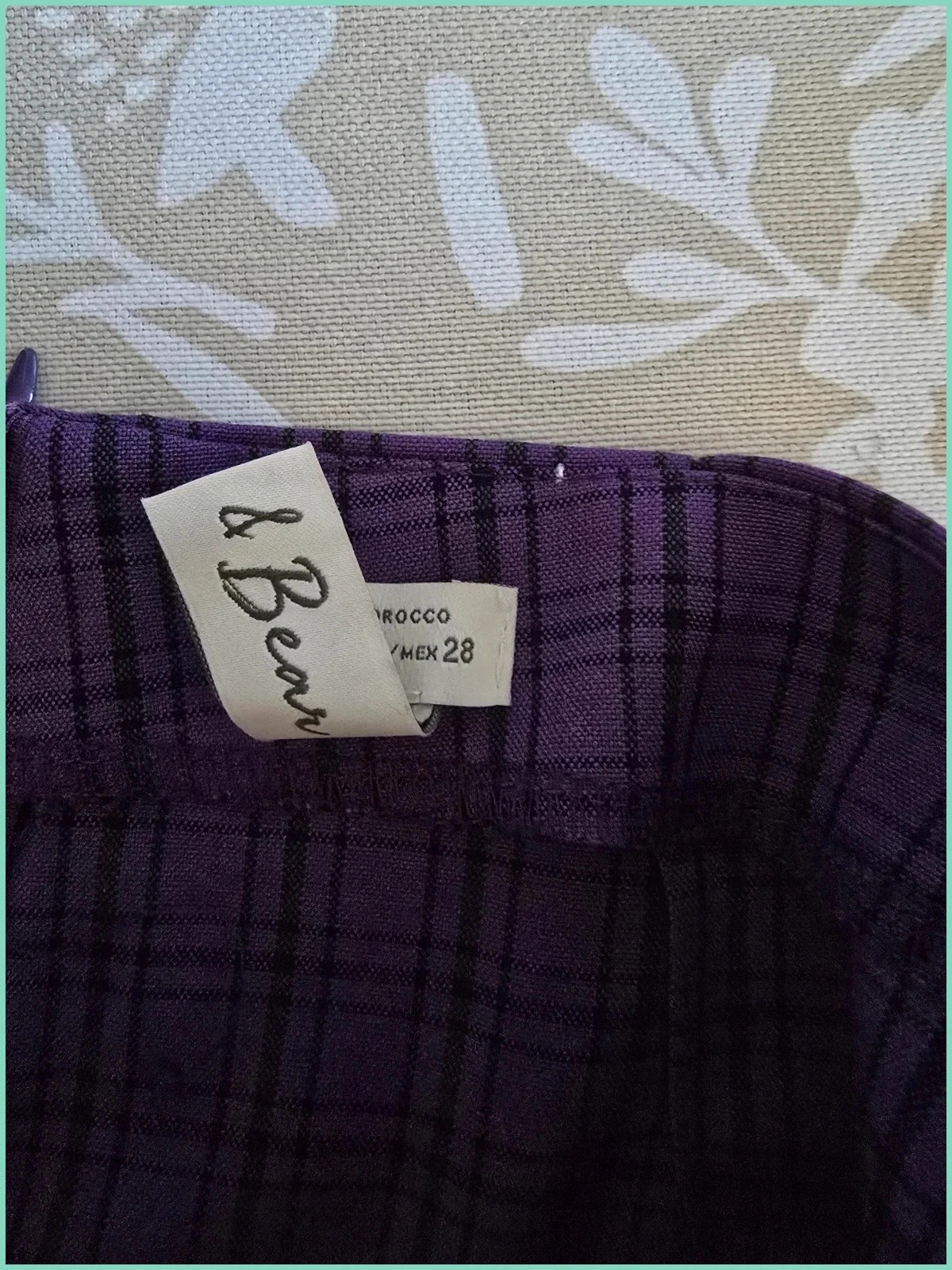Minifalda de cuadros morados y negros Y2K - Pull&Bear (Talla M) 4