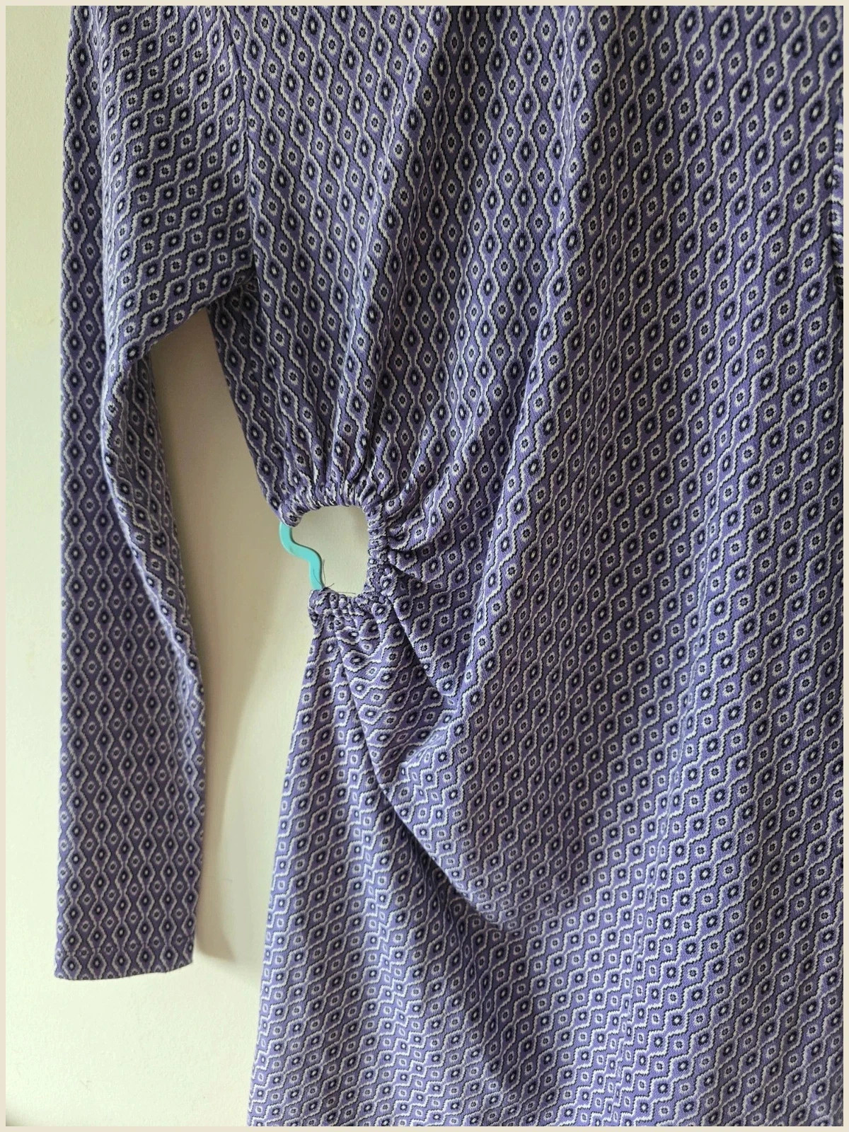 Vestido punto corto jacquard lila cut-out Zara (Nuevo con etiqueta) - Talla S 3