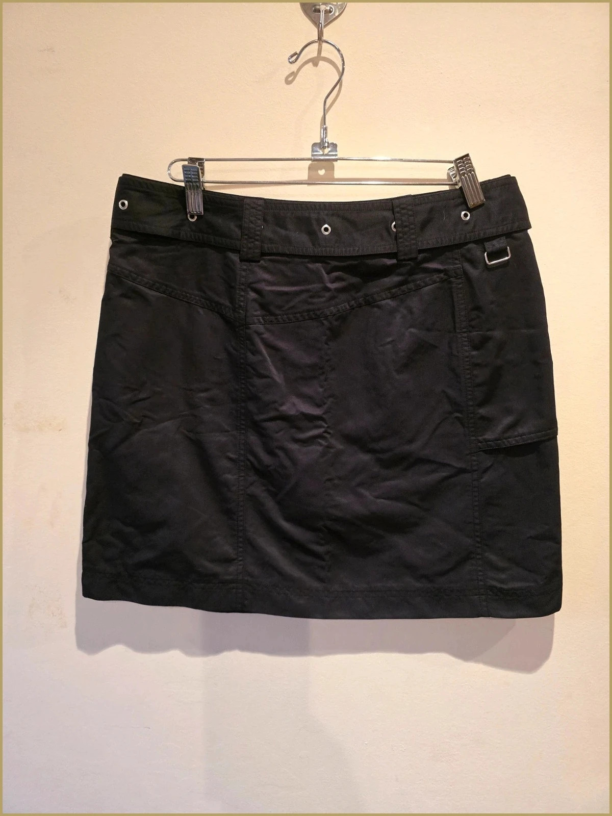 Falda corta negra de Reject-gorpcore y2k-talla 38 4