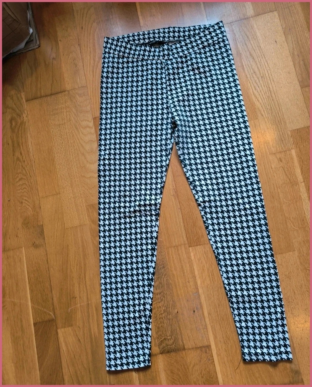 Leggings Stradivarius estampado pata de gallo / Talla L 1