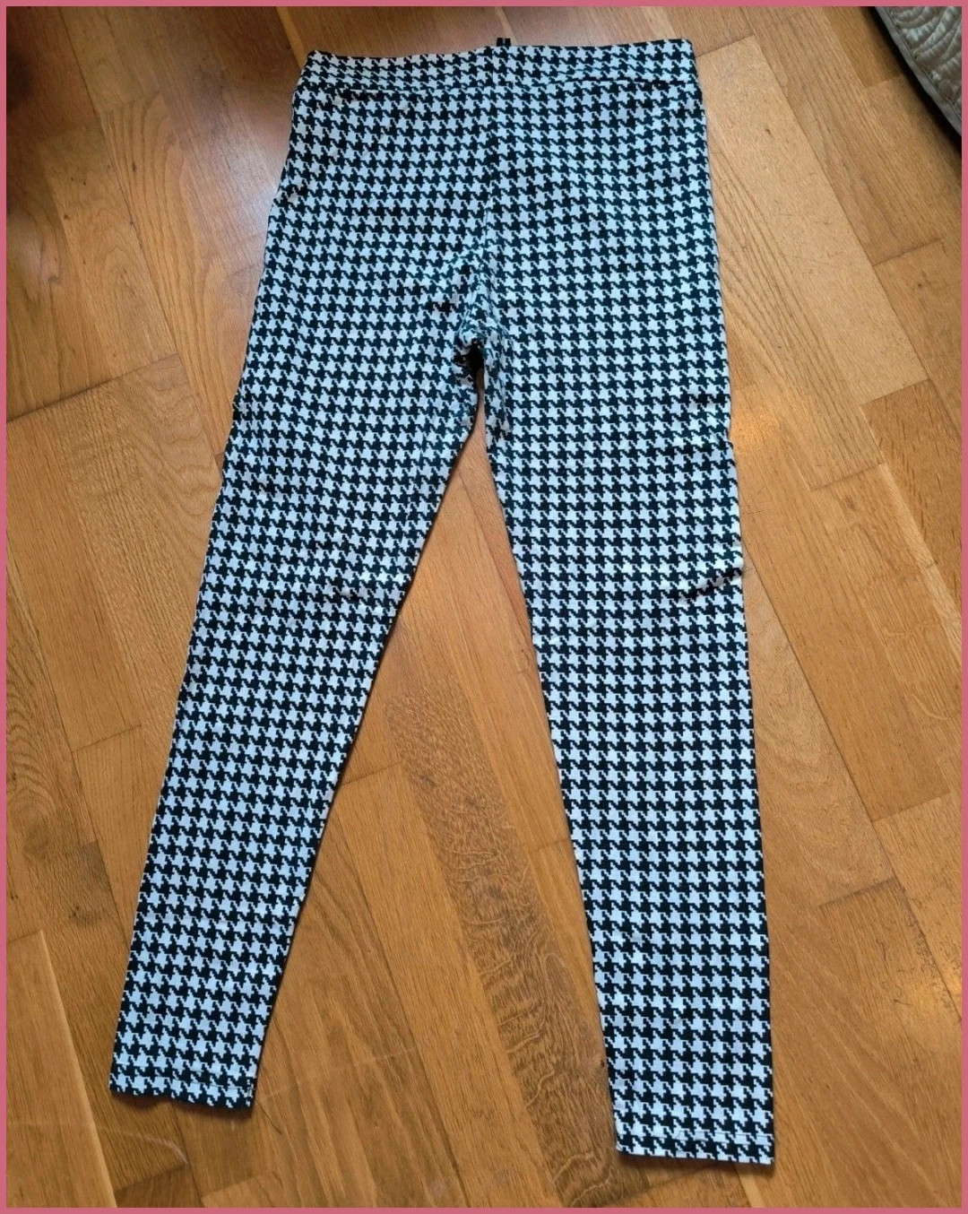 Leggings Stradivarius estampado pata de gallo / Talla L 2