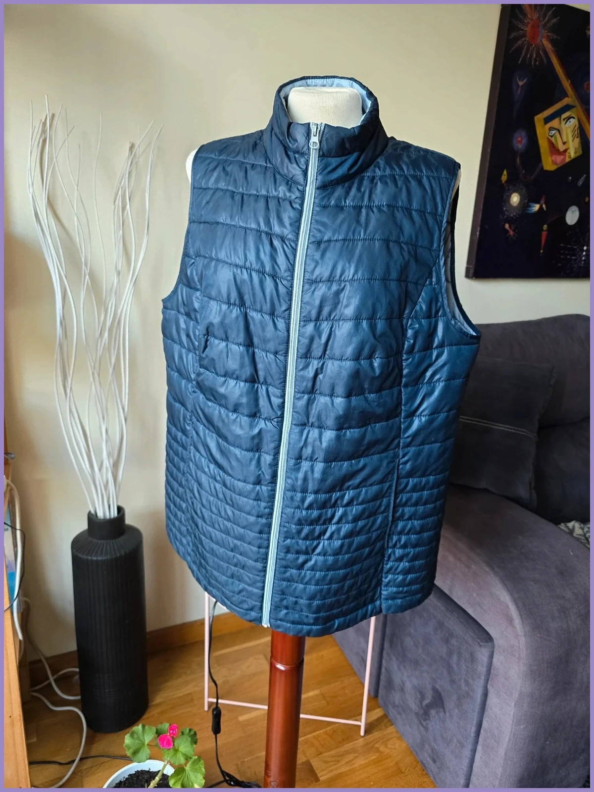 Chaleco acolchado azul de C&A-talla XL 1