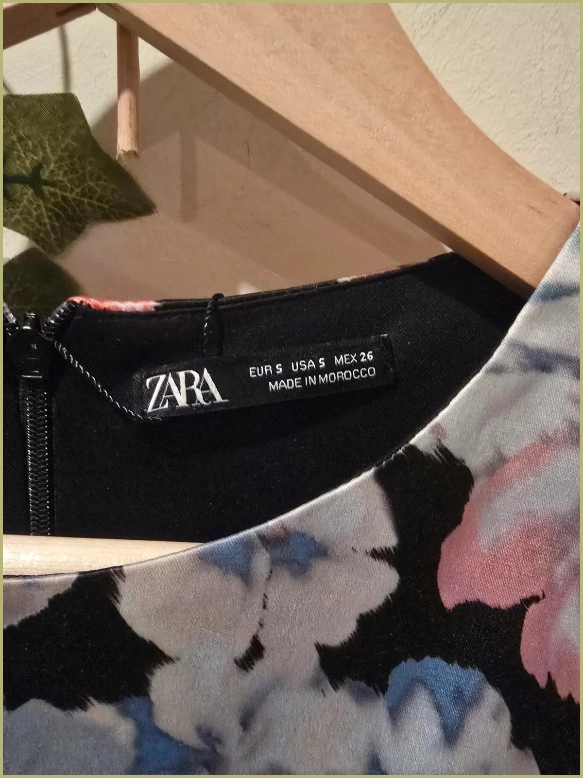 Vestido floral satinado de Zara-Talla S-Nuevo! 3