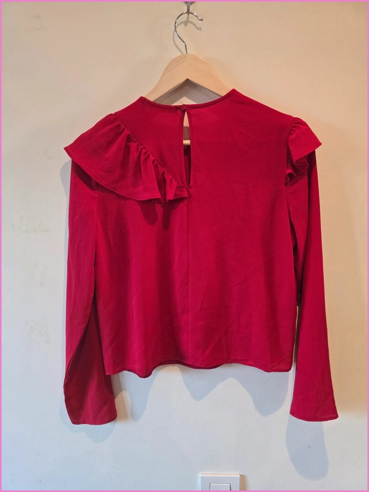Blusa roja de Bershka-talla S-buen estado 2