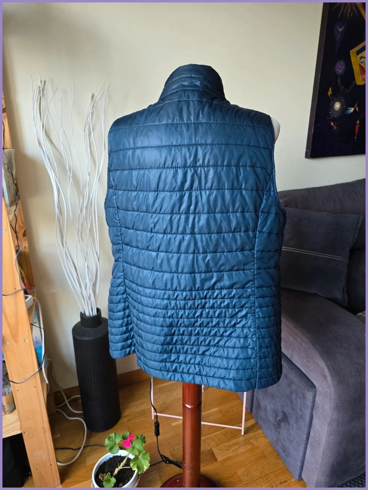 Chaleco acolchado azul de C&A-talla XL 2