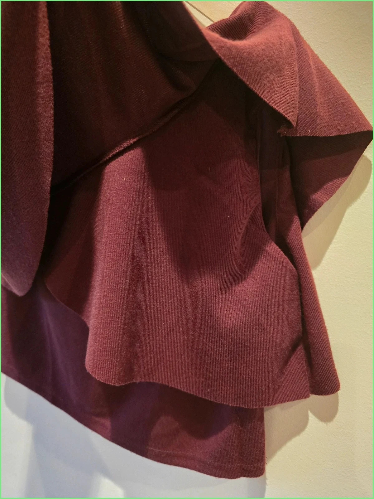 Top asimetrico color burdeos Morango-Nuevo-talla L 4