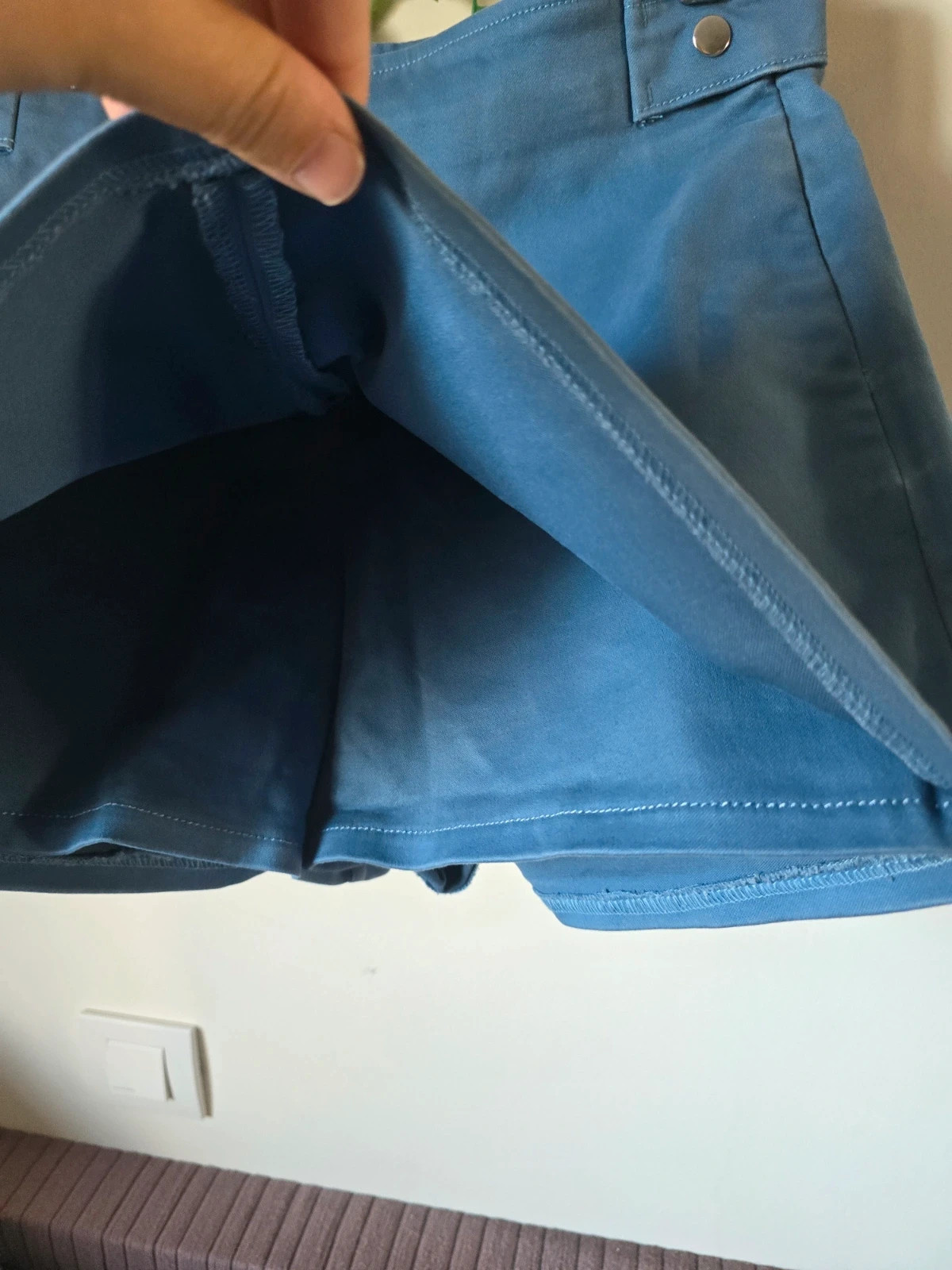 Falda pantalón azul denim Zara - Talla M 4