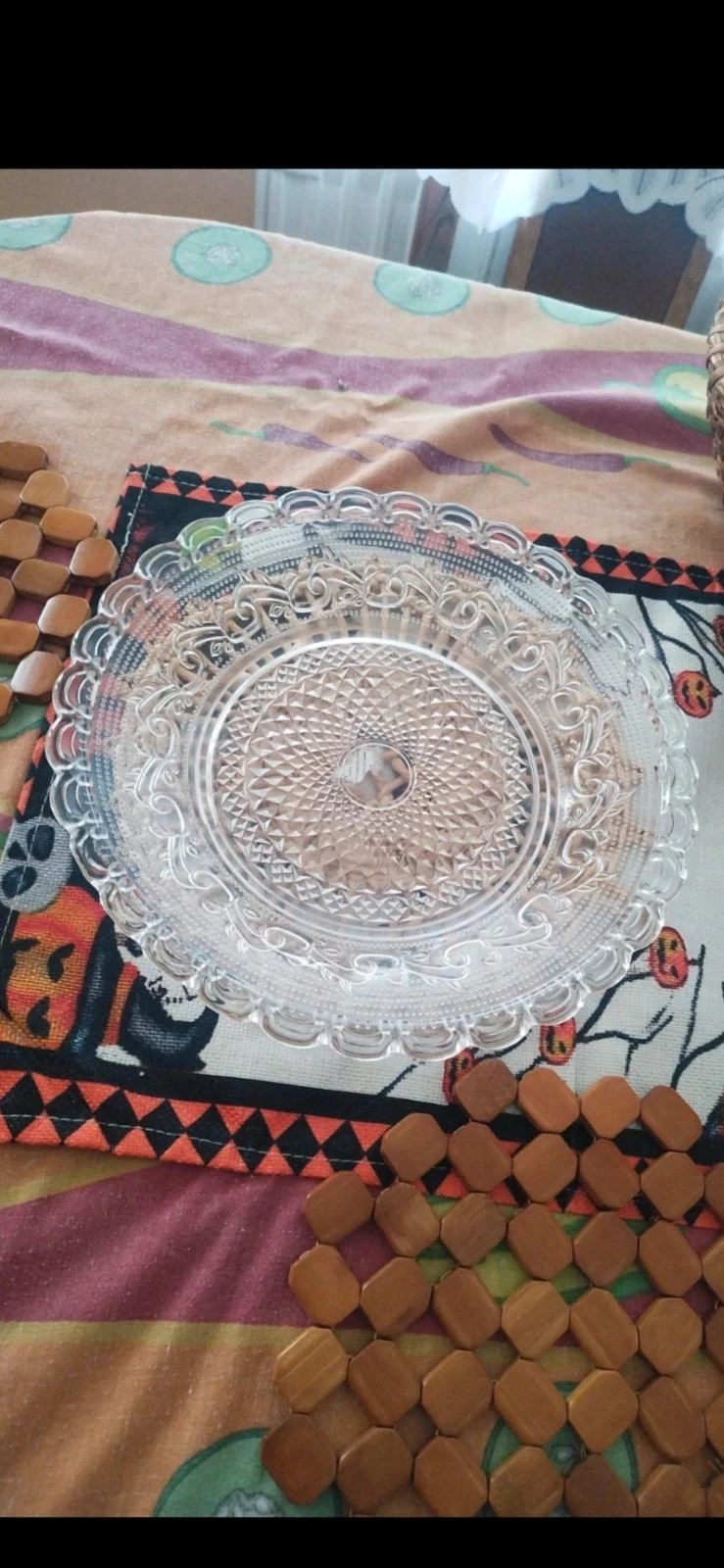 Üveg tányér 25 cm 1