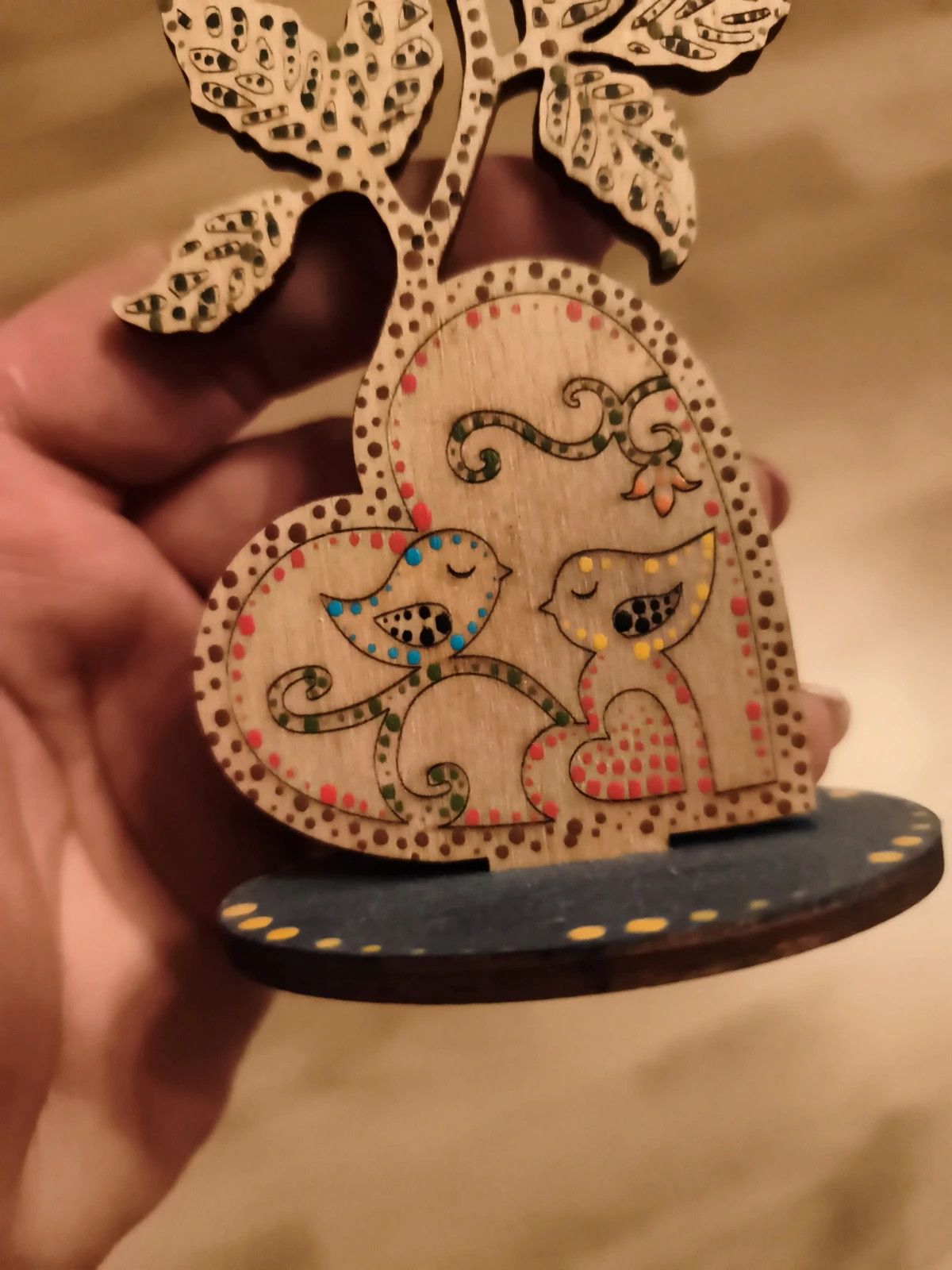 Rózsa pontozó fadisz 13cm magas 3