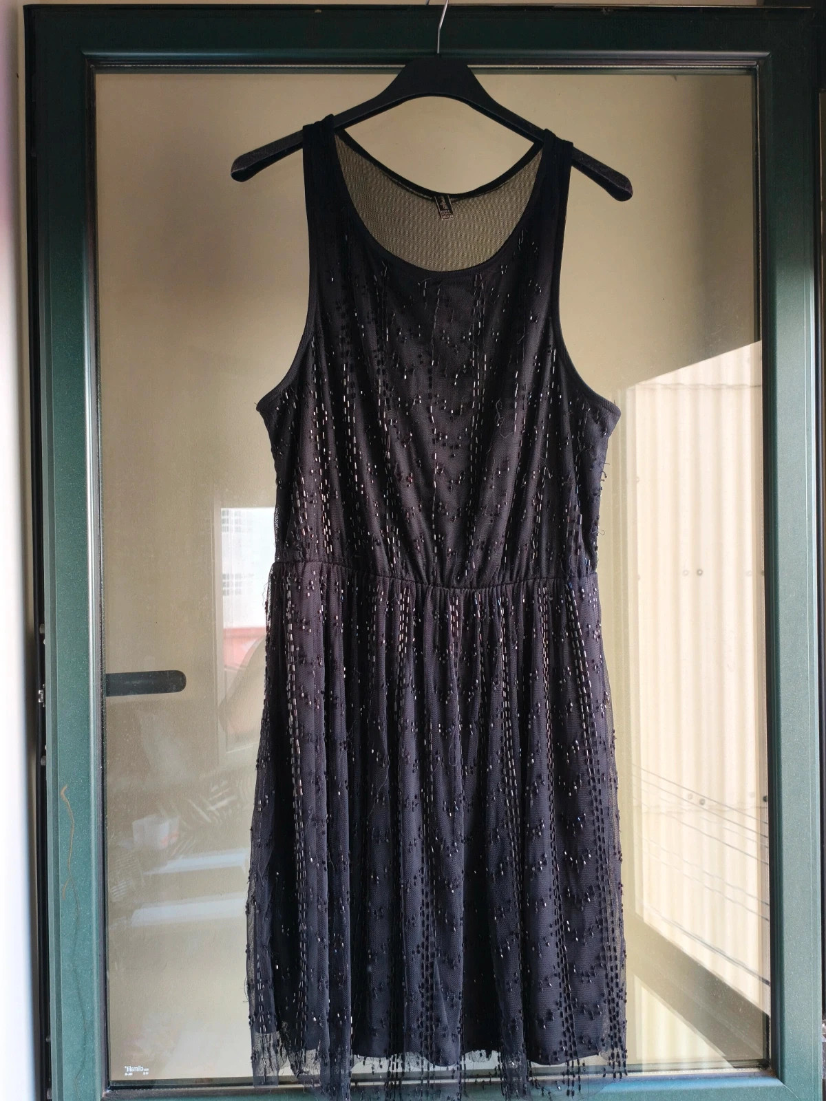 Vestido de noche vintage con brillo – talla L 2