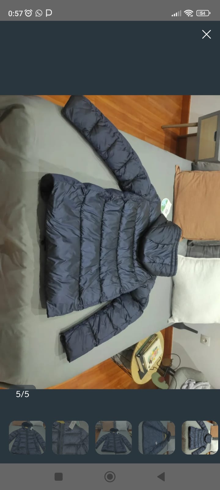 Abrigo color azul marino marca Bimba y Lola. Nuevo con etiquetas 2