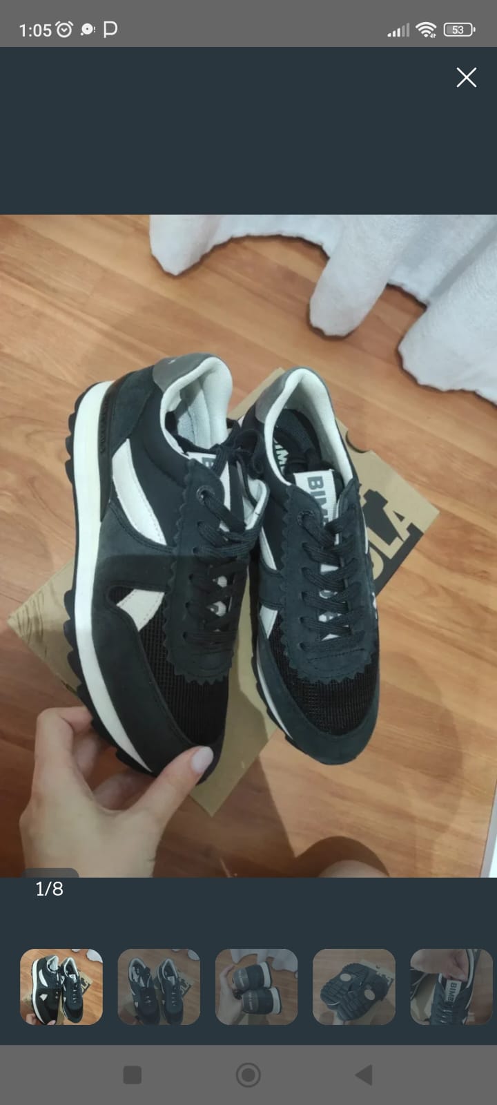 Zapatillas deportivas de mujer color negro. Nuevas. Marca Bimba y Lola 1
