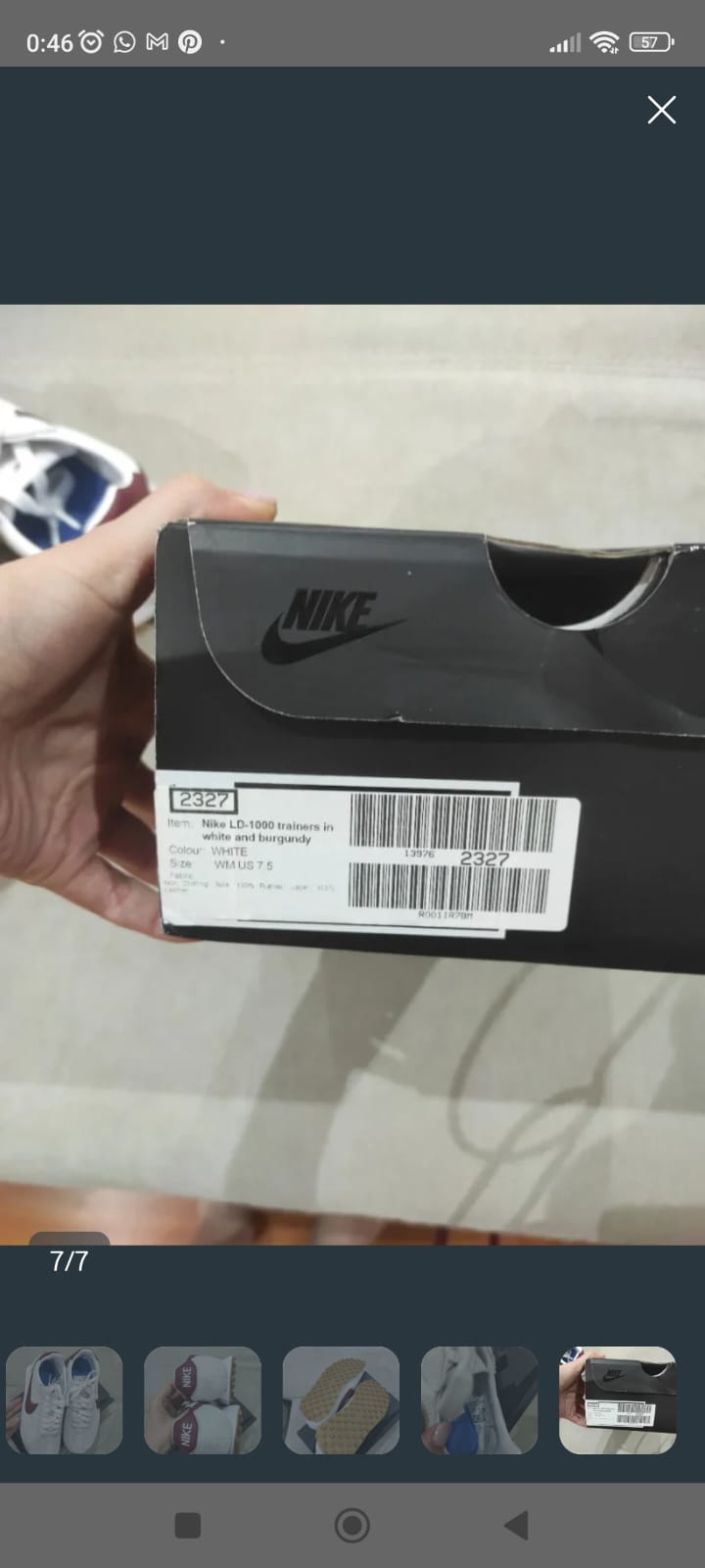 Zapativas deportivas casual de mujer Nike Cortez. Nuevas 2
