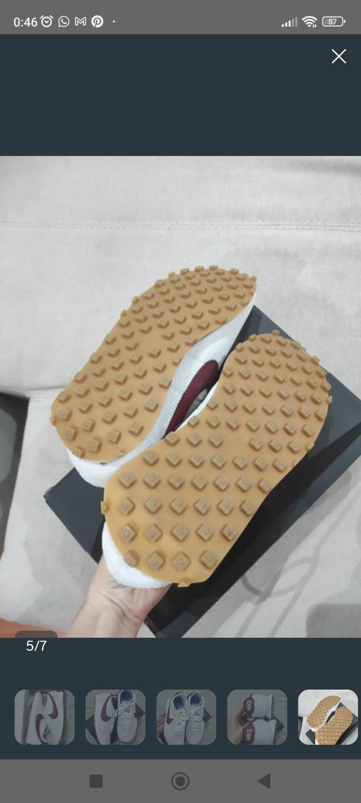 Zapativas deportivas casual de mujer Nike Cortez. Nuevas 3
