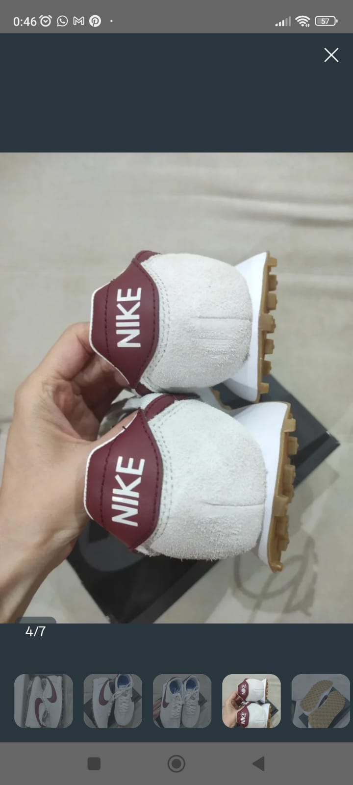 Zapativas deportivas casual de mujer Nike Cortez. Nuevas 4