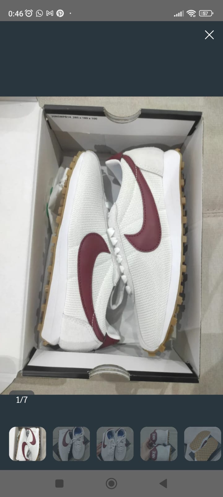 Zapativas deportivas casual de mujer Nike Cortez. Nuevas 1