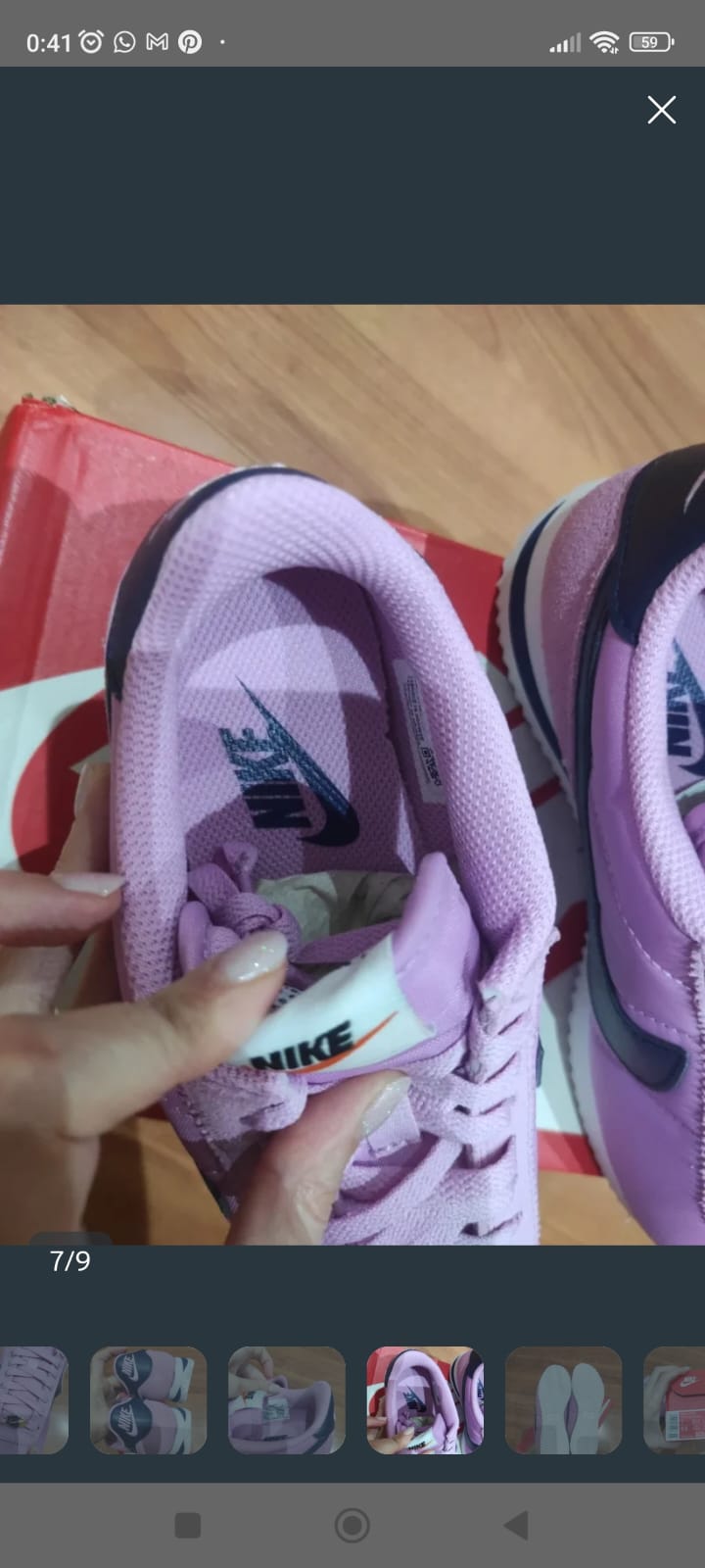 Zapatillas deportivas casual de mujer Nike Cortez. Nuevas con etiquetas 3