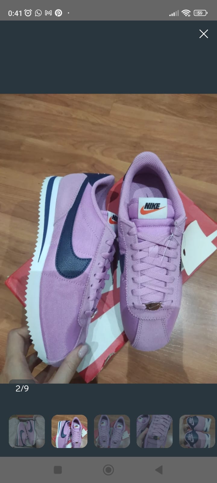 Zapatillas deportivas casual de mujer Nike Cortez. Nuevas con etiquetas 1