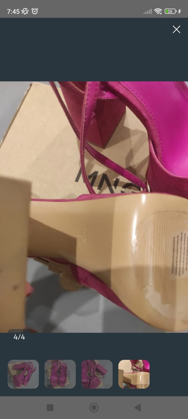 Sandalias de tacon color fucsia. Nuevas con etiquetas 2