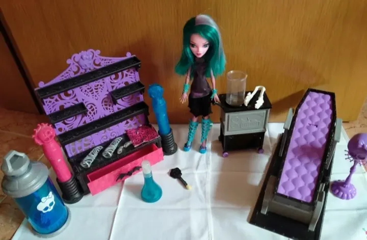 Muñeca Monster high laboratorio con accesorios 3