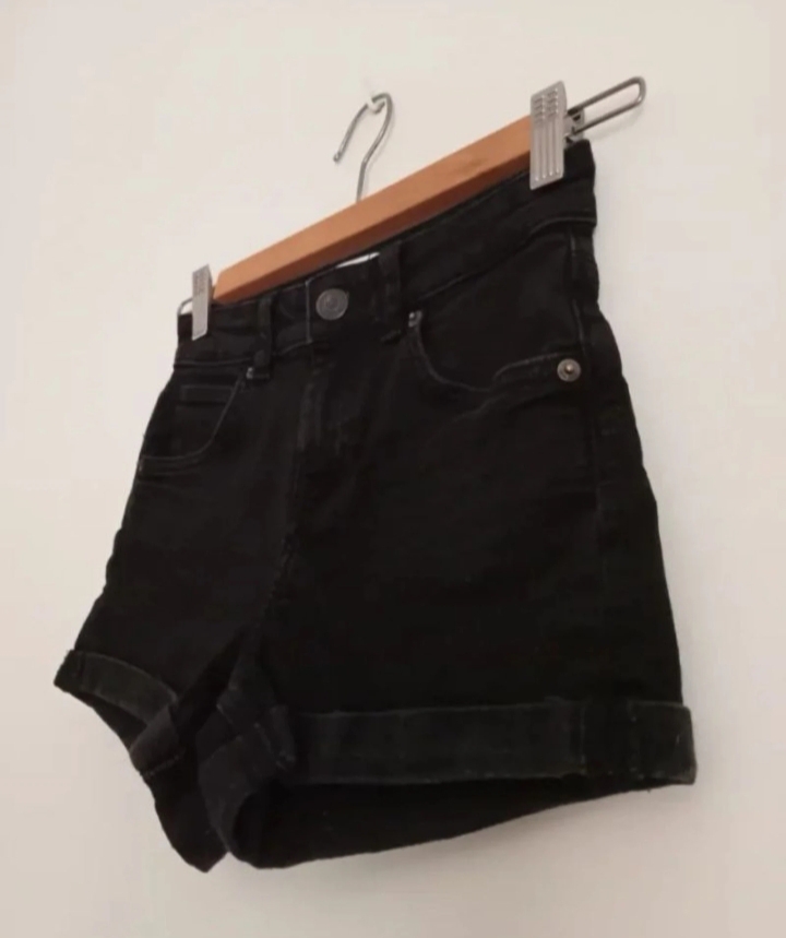 Shorts vaqueros negros talla 32 3