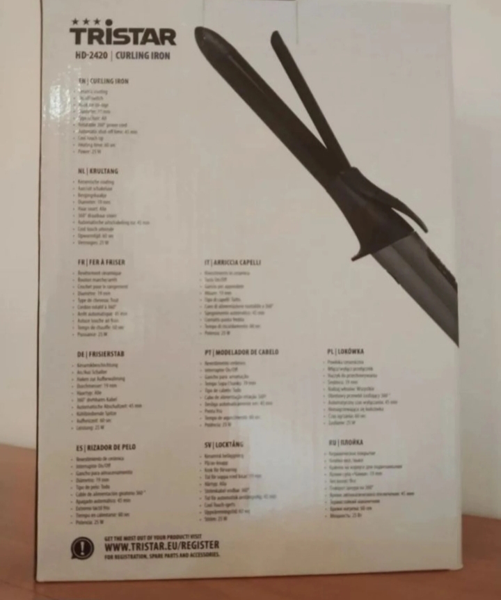 Rizador de pelo Tristar HD-2420. 4