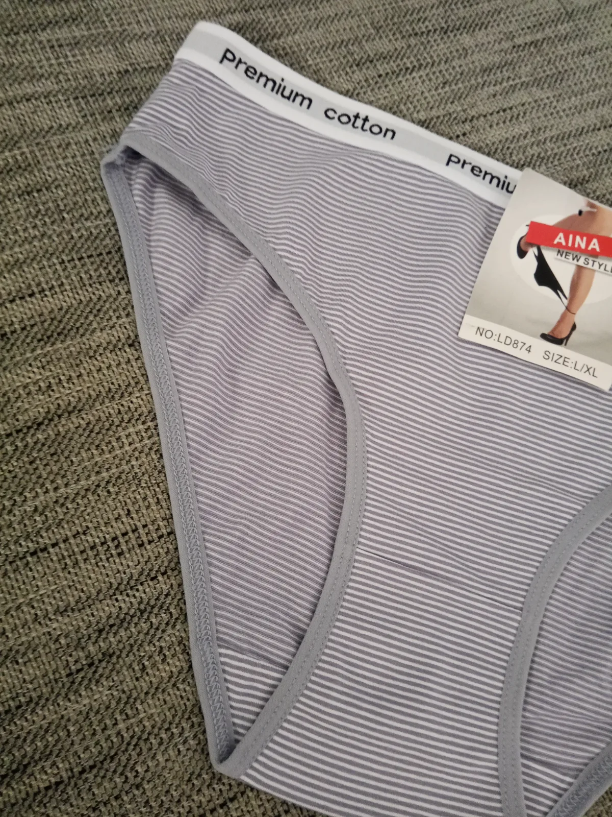 Bragas con diseño a rayas talla L/XL 2