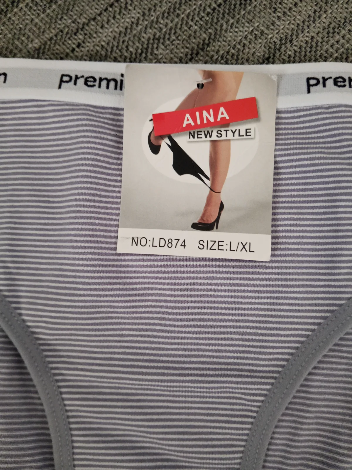 Bragas con diseño a rayas talla L/XL 3