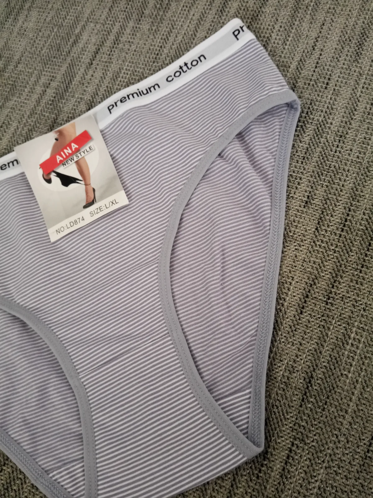 Bragas con diseño a rayas talla L/XL 4