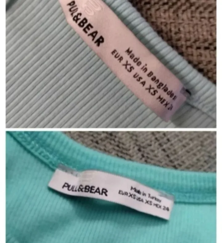 Crop tops 3 prendas talla XS 2