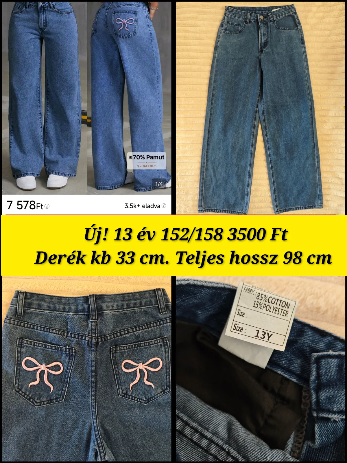 Teljesen új vagány lány farmer 3