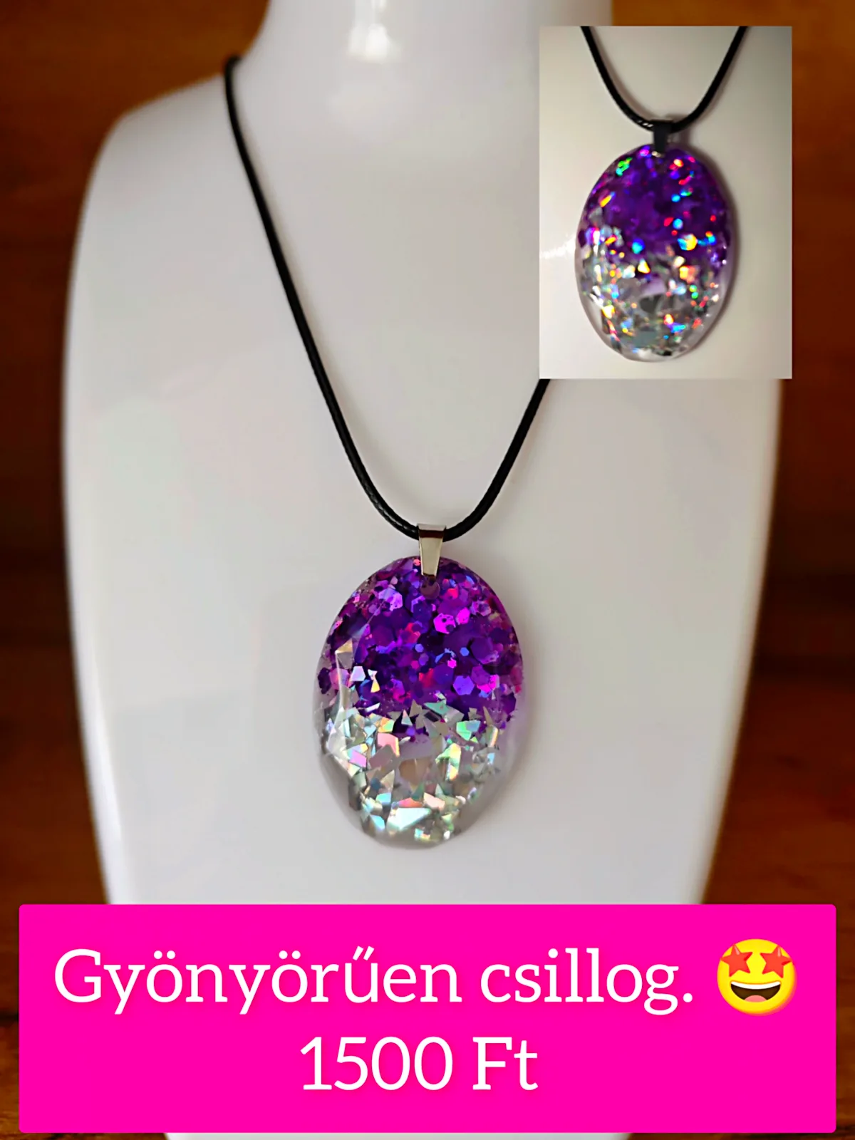 Gyönyörű csillogó nyaklánc 1