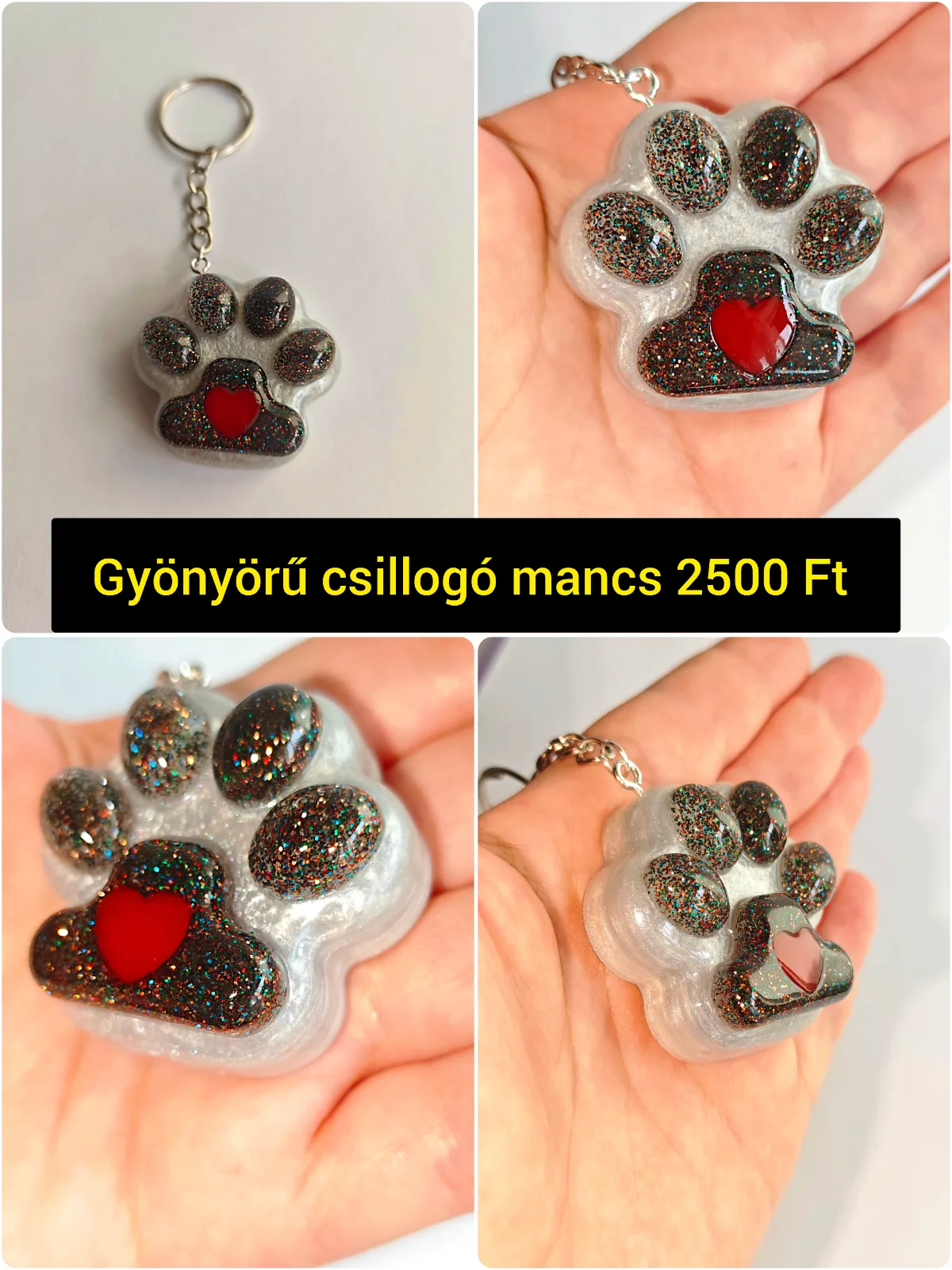 Gyönyörű csillogó mancs, tappancs 1