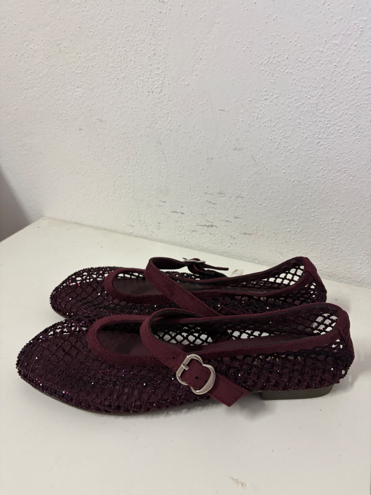 Ballerina donna bordeaux glitter tg 36 nuova 2