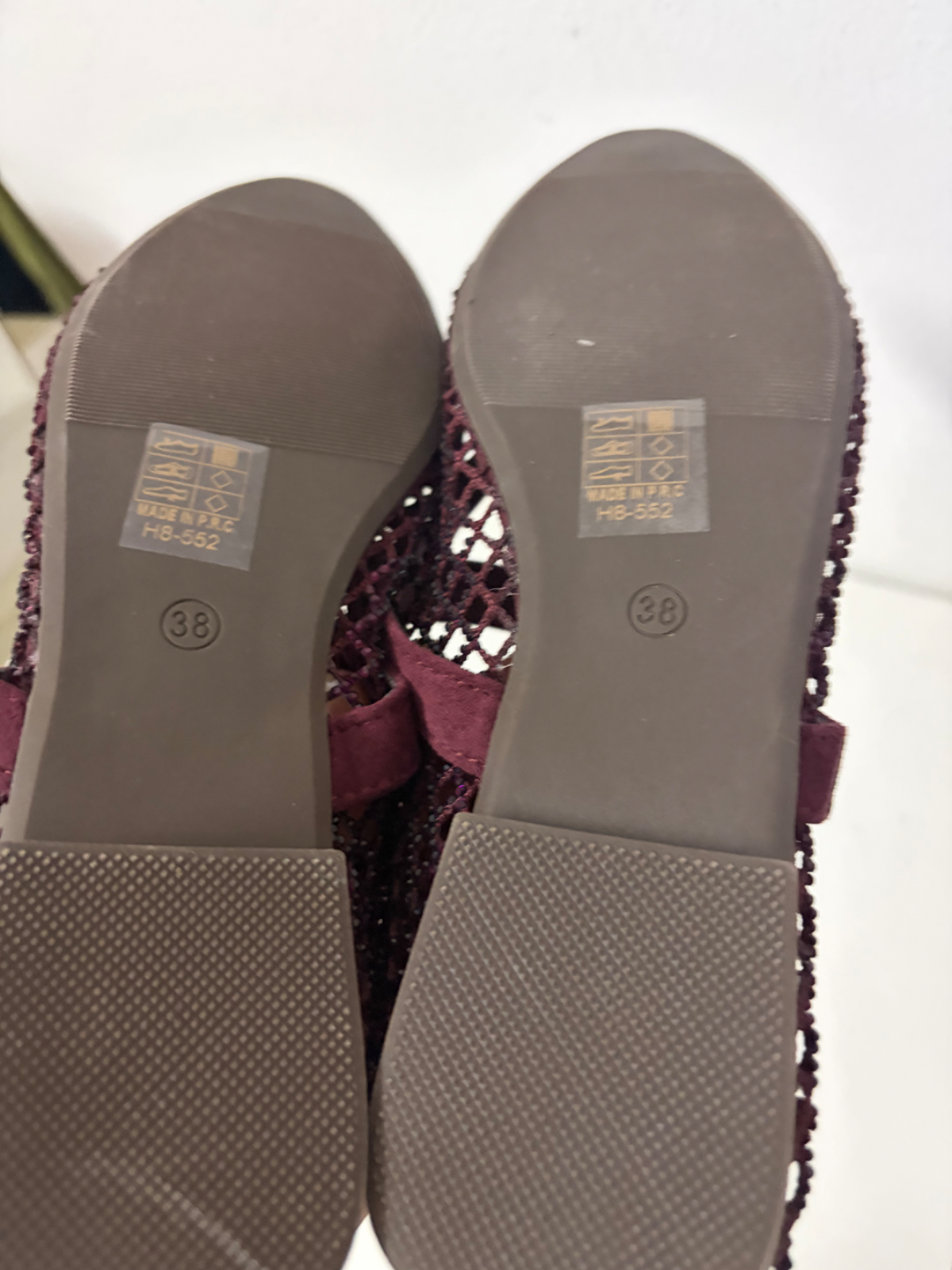 Ballerina donna bordeaux glitter tg 36 nuova 1
