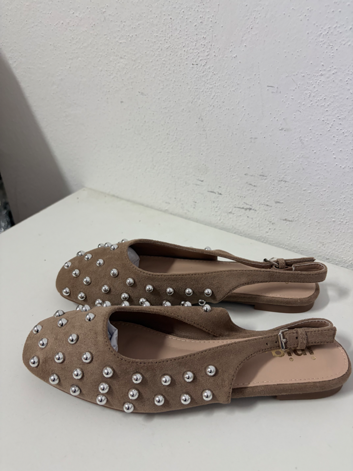 Ballerina donna beige con borchie tg 37 1