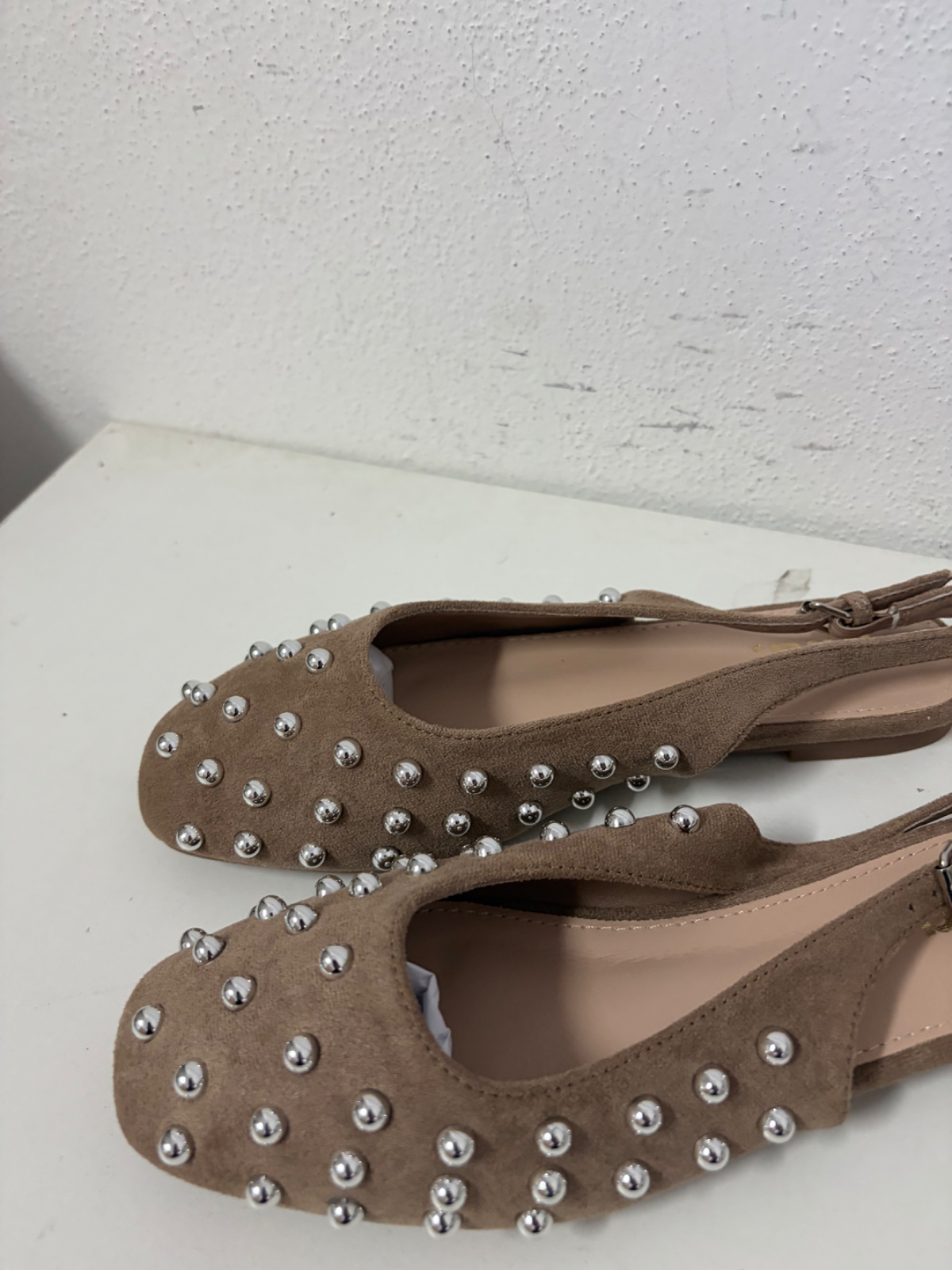 Ballerina donna beige con borchie tg 37 2