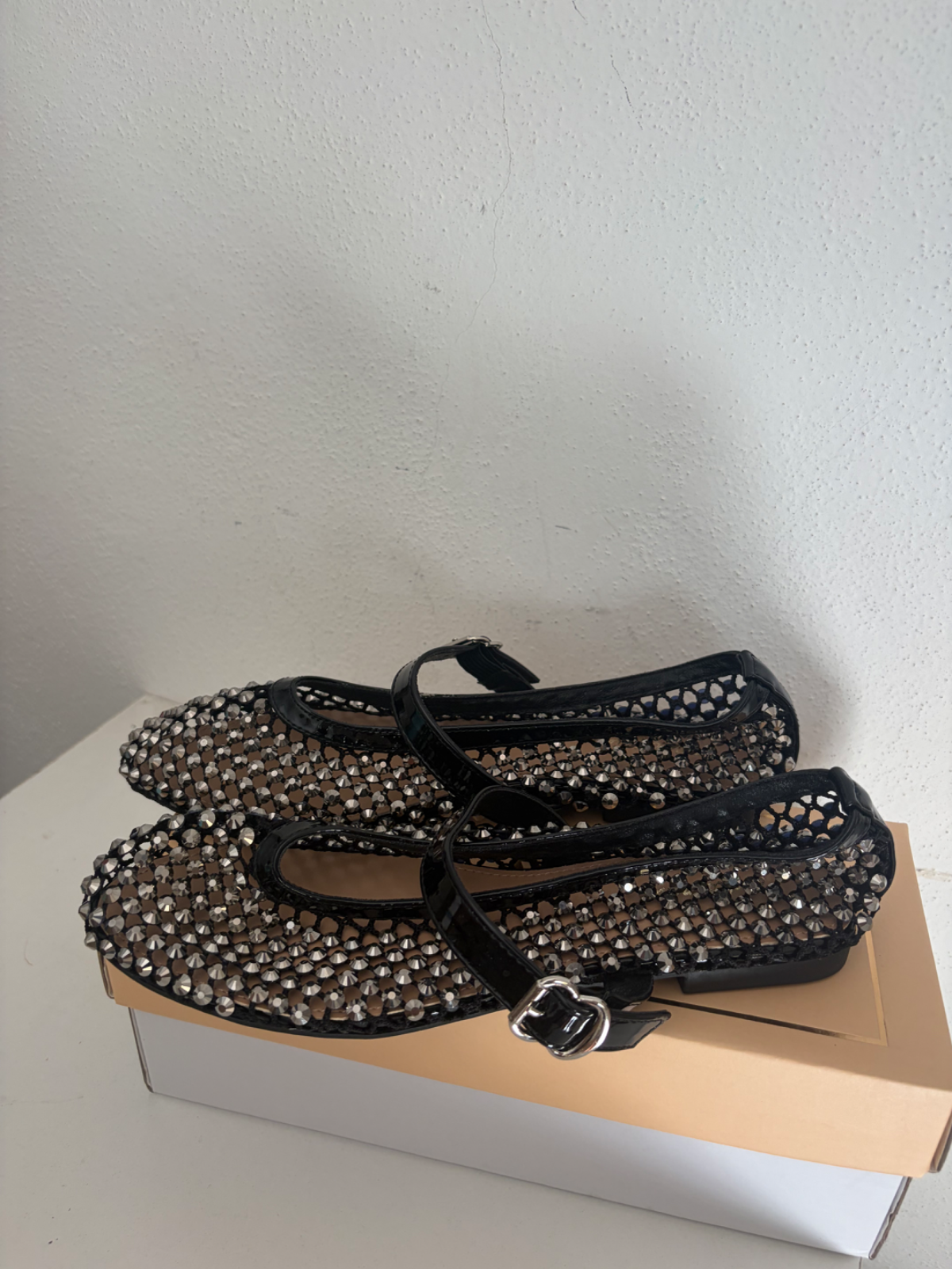 Ballerina donna strass nera tg 38 1