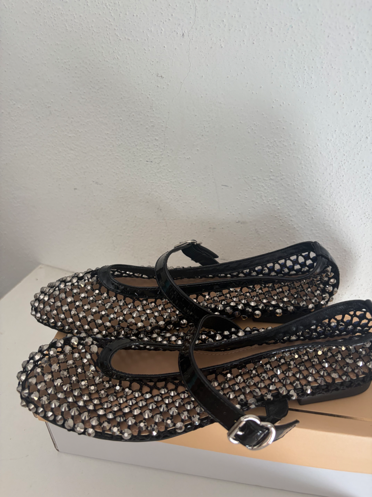Ballerina donna strass nera tg 38 2
