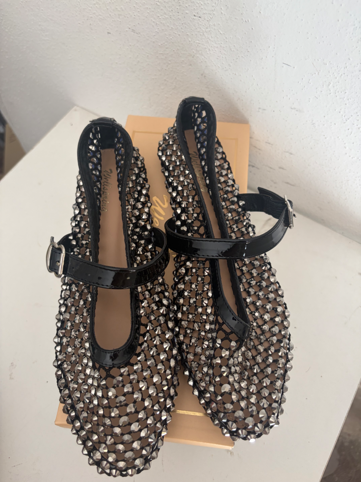 Ballerina donna strass nera tg 38 3