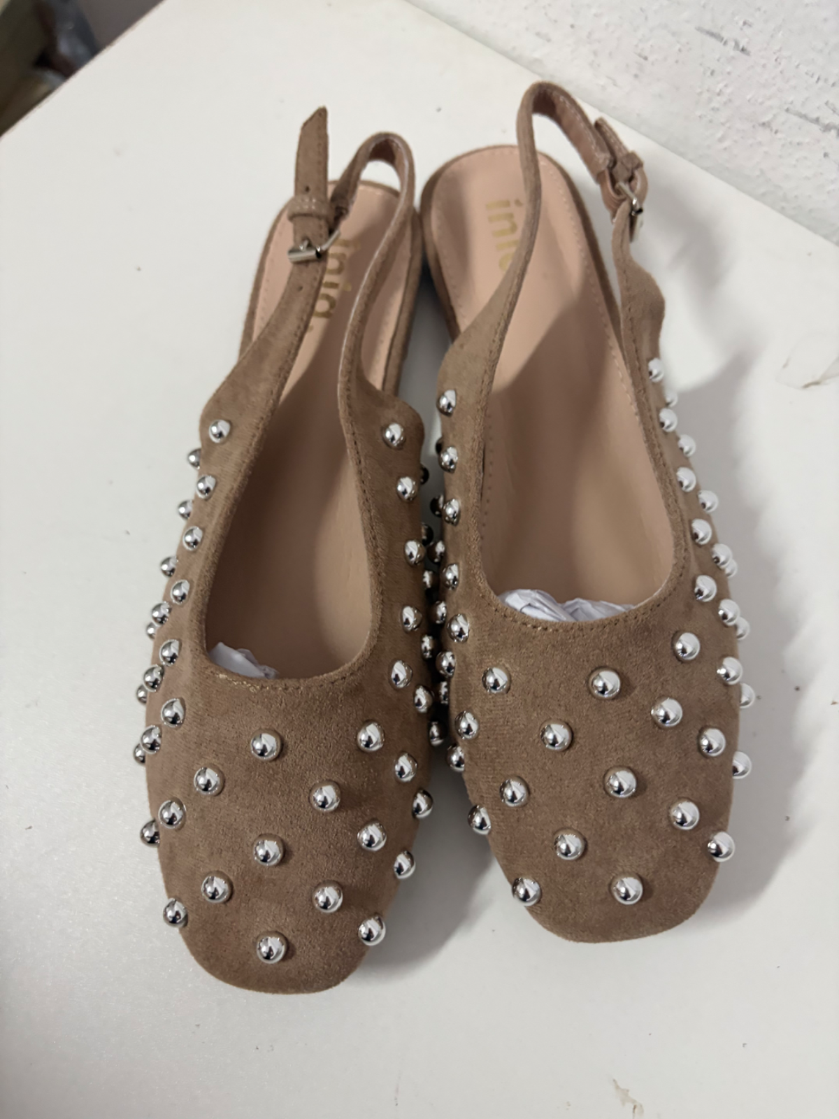 Ballerina borchie beige tg 38 nuovo 4