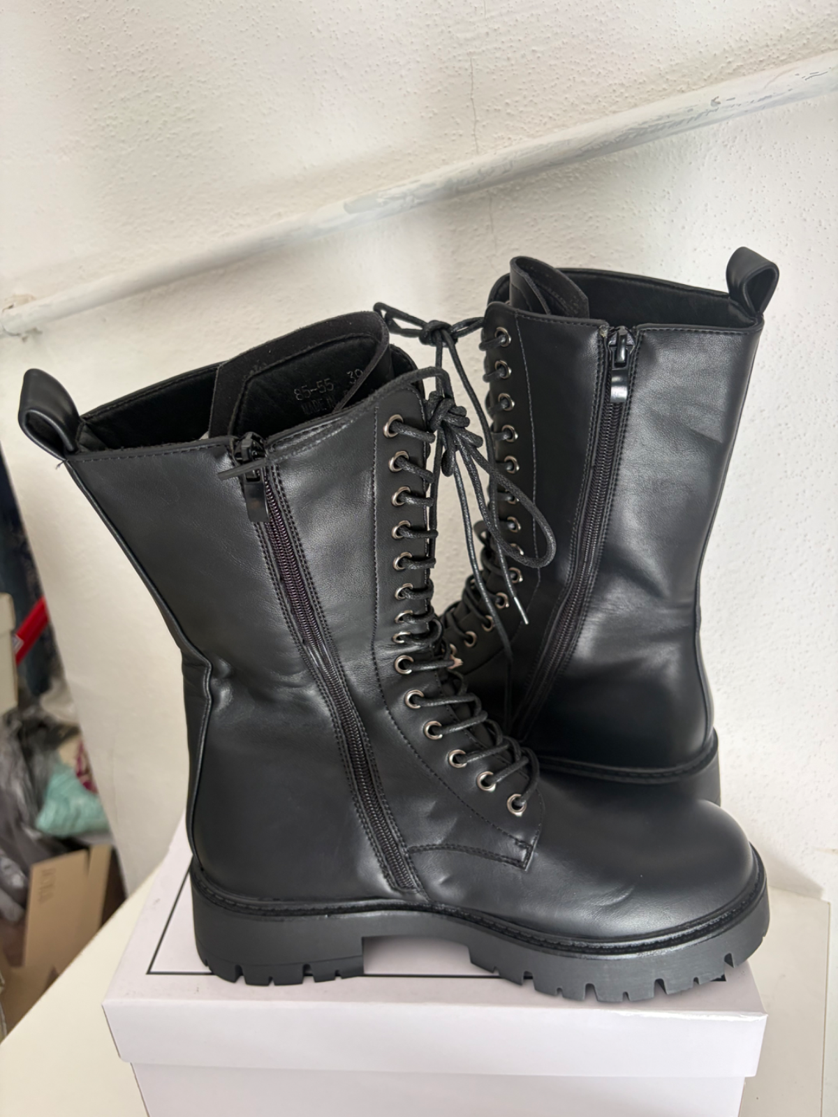 Anfibio Donna nero con zip tg 39 nuovo 2