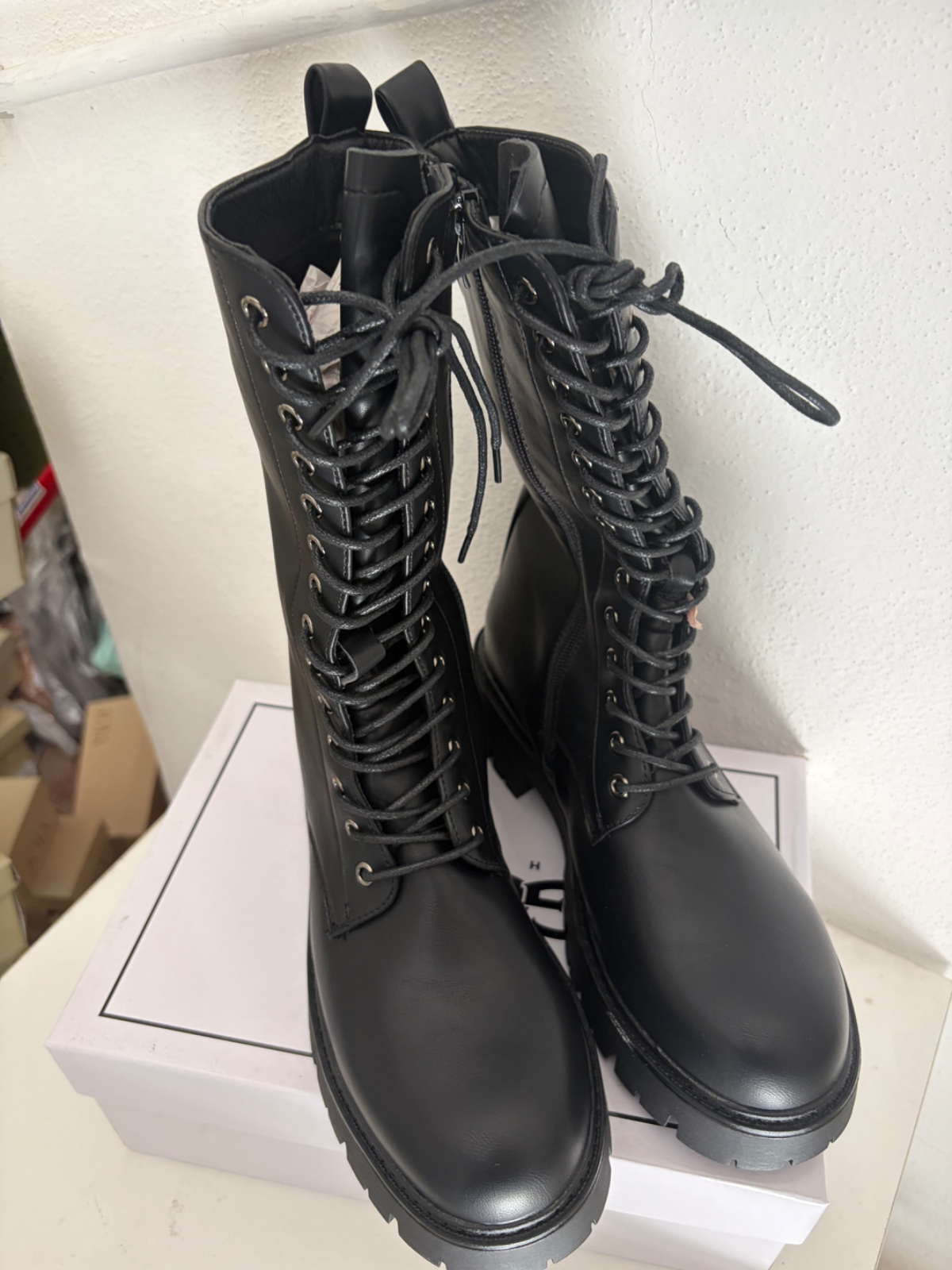 Anfibio Donna nero con zip tg 39 nuovo 4