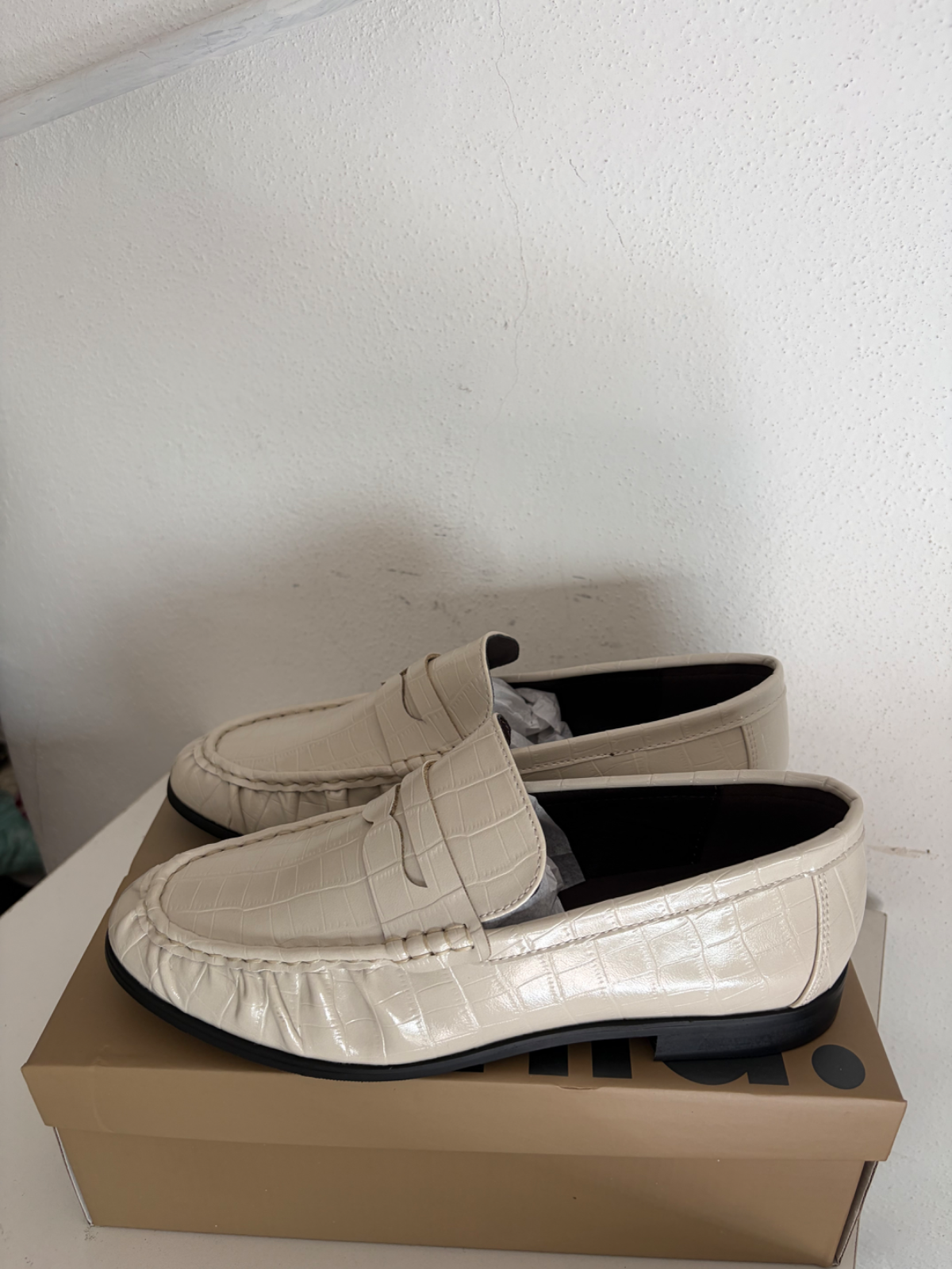 Mocassino donna beige tg 40 nuovo 1