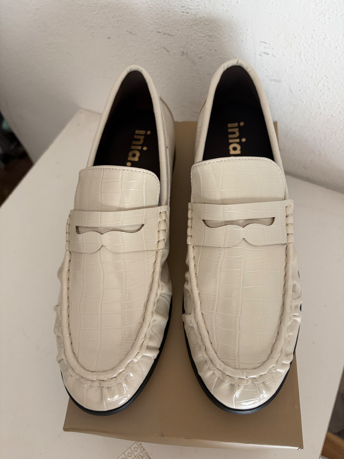 Mocassino donna beige tg 40 nuovo 3